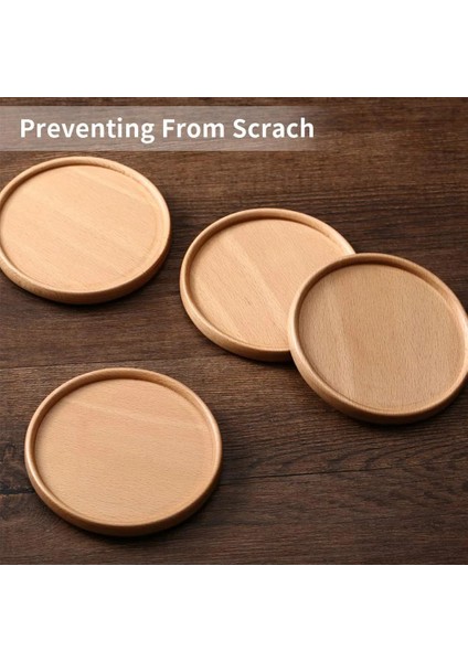Type1 Yuvarlak S 1 Pc Ahşap Bardak Çay Kahve Fincan Altlığı Placemats Dekor Ceviz Ahşap Bardak Dayanıklı Isıya Dayanıklı Yuvarlak Kase Çaydanlık Mat (Yurt Dışından)
