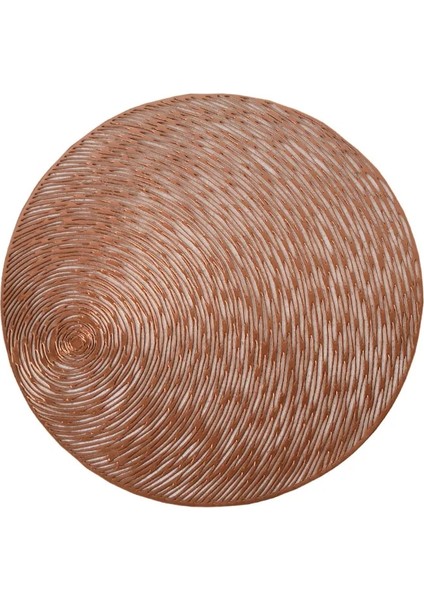 Gül Altın 1 Parça Masa Paspasları Bardak Altlığı Yuvarlak Pvc Servis Altlığı Isıya Dayanıklı Kaymaz Yıkanabilir Bireysel (Yurt Dışından)