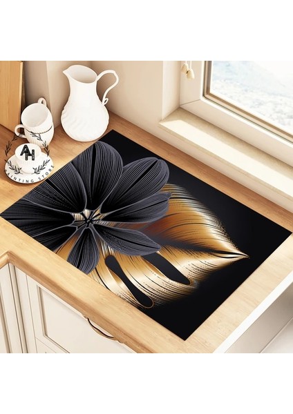 Tw-31-2 Xl 40X60 cm Placemat Yemek Masası Emici Sofra Paspaslar Bulaşık Kurutma Mat Drenaj Pedi Isıya Dayanıklı Tezgah Üstü Mat Iskandinav Ev Dekor (Yurt Dışından)