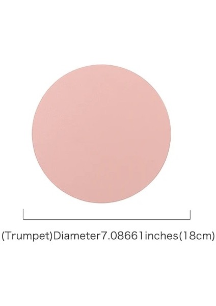 Pembe Küçük Placemat Yalıtım Yağa Dayanıklı Deri Placemat Batı Gıda Yemek Sofra Takımı Masa Mat Pedleri Kase Fincan Coaster Mutfak Aksesuarı (Yurt Dışından)