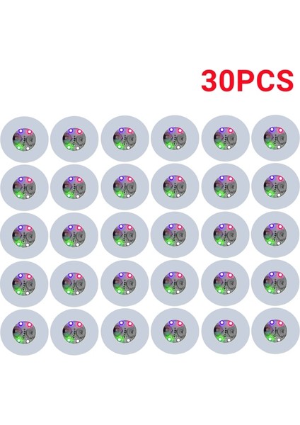 30 Adet Çok Renkli 6cm 1/10/20/30/50 Adet LED Coaster Light Up Şişe Çıkartmaları Likör Içecek Aydınlık Bardak Mat Club Bar Parti Araba Düğün Parti Vazo Dekor (Yurt Dışından)