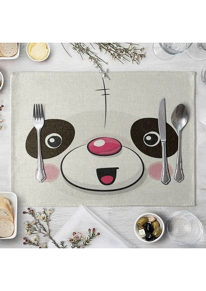 Stil 7 42X32 cm Hayvan Pamuk Keten Masa Mat Karikatür Domuz Ayı Tilki Kurbağa Desen Placemats Çocuklar Çocuklar Için Mutfak Yemek Yer Paspasları (Yurt Dışından) fırsatları