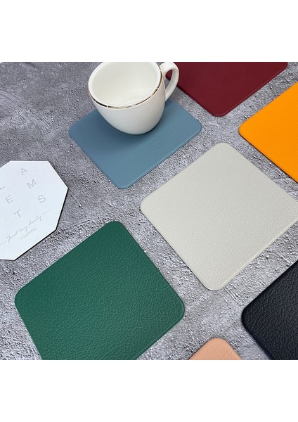 2CD-51108-006 Düz Renk Su Yağa Dayanıklı Kaymaz Mutfak Placemat Coaster Yalıtım Pedi Bulaşık Kahve Fincanı Masa Mat Ev Dekor 51108 (Yurt Dışından) fiyatları