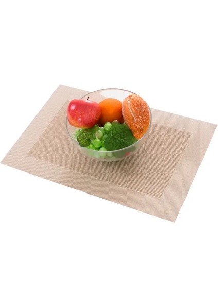 HG-CD039-04 6 Adet 4/6 Adet Masa Mat Seti Kaymaz Kase Ped Bardak Altlığı Takımı Yıkanabilir Pvc Yemek Masası Placemats Modern Ev Dekorasyon Aksesuarları (Yurt Dışından)