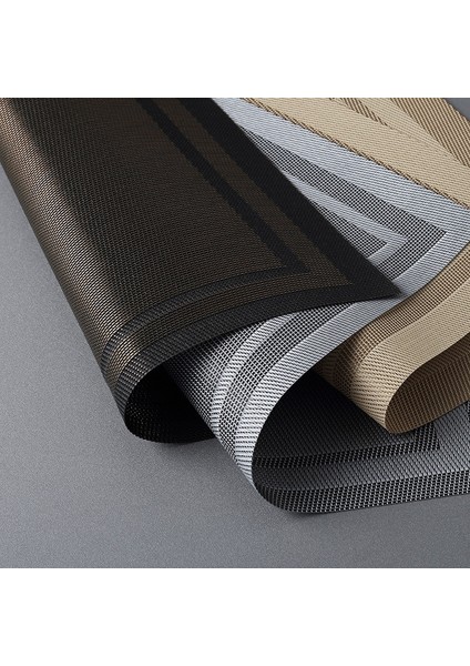Açık Gri 30X45CM 4'lü Paket Pvc Yemek Masası Için Yer Paspasları Isıya Dayanıklı Yerleşimler Kaymaz Sızdırmaz Masa Paspasları 45X30CM Moda Disk Pedleri (Yurt Dışından)