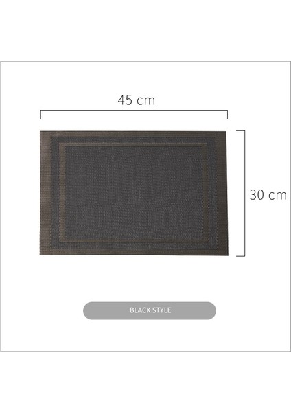 Açık Gri 30X45CM 4'lü Paket Pvc Yemek Masası Için Yer Paspasları Isıya Dayanıklı Yerleşimler Kaymaz Sızdırmaz Masa Paspasları 45X30CM Moda Disk Pedleri (Yurt Dışından)