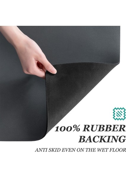 Mavi 30X20CM Süper Emici Kahve Tabağı Mutfak Emici Drenaj Matı Kuru Mat Çabuk Kuruyan Banyo Drenaj Matı (Yurt Dışından)