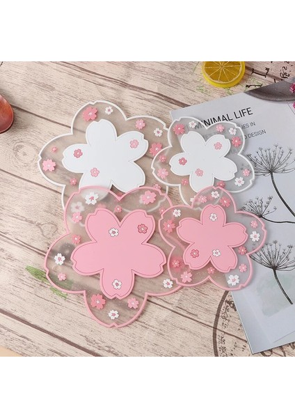 D S Kiraz Çiçeği Isı Yalıtım Pedi Yemek Masası Mat Kaymaz Fincan Altlıkları Kaymaz Coaster Mutfak Aksesuarları Bardak Masa Mat (Yurt Dışından) fiyatları