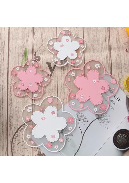 D S Kiraz Çiçeği Isı Yalıtım Pedi Yemek Masası Mat Kaymaz Fincan Altlıkları Kaymaz Coaster Mutfak Aksesuarları Bardak Masa Mat (Yurt Dışından) modelleri