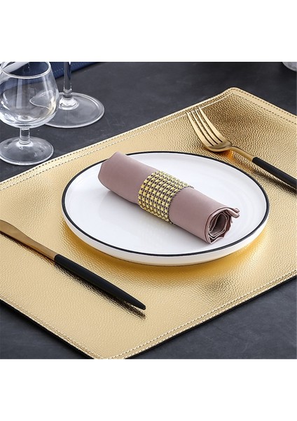 1 Dikdörtgen 45X30 cm Şık Zarif Placemat Pu Deri Ped Yemek Masası Mat Su Geçirmez Isı Yalıtımı Kaymaz Ins Placemats Kase Coaster 45X30CM (Yurt Dışından) indirimleri