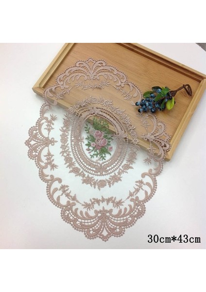 Dantel Fasulye Ezmesi 1 M 1 Adet Yemek Masası Nakış Zanaat Placemat Avrupa Tarzı Dantel Yalıtım Plakası Mat Anti-Haşlanma Coaster Masa Pedleri (Yurt Dışından)