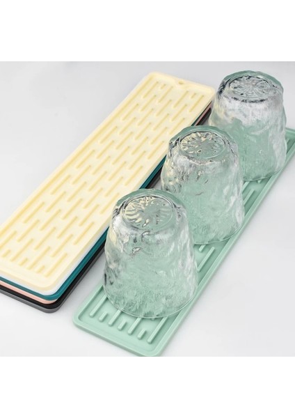 Gy 35X8 cm Silikon Musluk Mat Damla Koruma Pedleri Musluk Su Tutucu Mat Lavabo Drenaj Pedi Su Geçirmez Temizlik Isı Yalıtımı Kitchentool (Yurt Dışından)