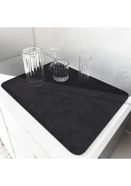 14 30X40 cm Diatomit Mutfak Drenaj Mat Emici Kahve Bulaşık Drenaj Pedi Sofra Halıları Banyo Kaymaz Hızlı Kuru Yemek Takımı Placemat (Yurt Dışından)