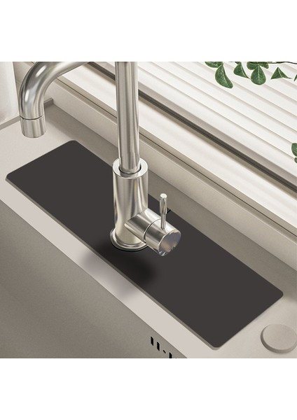 G 10X38 cm Klasik Lavabo Musluğu Drenaj Pedi Masa Mat Tuvalet Diatom Çamur Emici Ped Kaymaz Anti-Küf Mat Mutfak Tezgahı Için Cocina (Yurt Dışından)