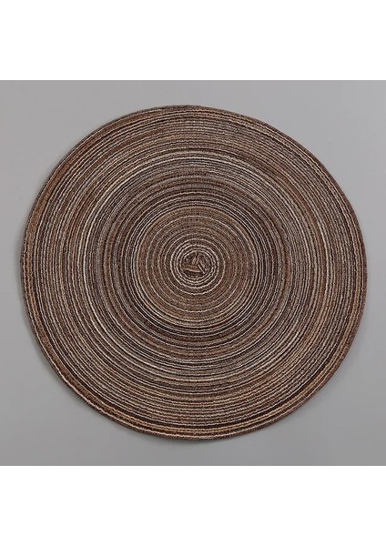 Boya Kahve Çapı 36 cm Yuvarlak Dokuma Iskandinav Tarzı Kaymaz Placemat Coaster Yalıtım Dolgu Kupa Bardak Masa Mat Ev Dekor Peçete Mutfak Aksesuarları (Yurt Dışından)