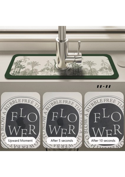 05 38X13.8 cm Klasik Musluk Drenaj Pedi Süper Emici Lavabo Masa Mat Tuvalet Diatom Çamur Pedi Kaymaz Anti-Küf Mat Mutfak Tezgahı Için (Yurt Dışından) fiyatları