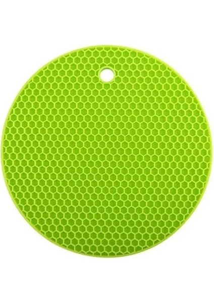 K 14.5 cm 18/14 cm Yuvarlak Silikon Masa Mat Ekstra Kalın Placemat Açık Kutular Petek Sıcak Ped Kahve Fincanı Altlığı Yaratıcı Mutfak Pot Tutucu (Yurt Dışından)