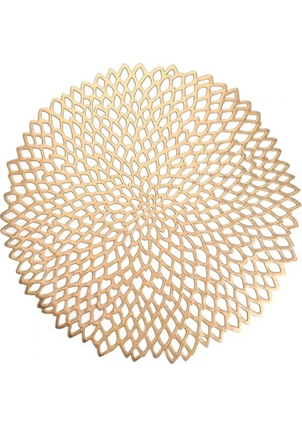 C Altın 8 Adet 10 cm 4/6/8 Adet Pvc Placemat Yemek Masası Için Içi Boş Ped Coaster Pedleri Masa Kase Paspaslar (Yurt Dışından)