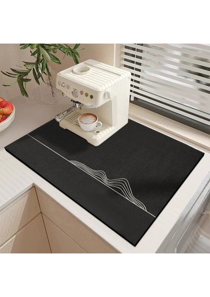 S6 S 30X40 cm Mutfak Emici Sofra Paspaslar Bulaşık Placemat Drenaj Pedi Isıya Dayanıklı Tezgah Üstü Mat Kaymaz Drenaj Placemat Ev Dekor (Yurt Dışından)