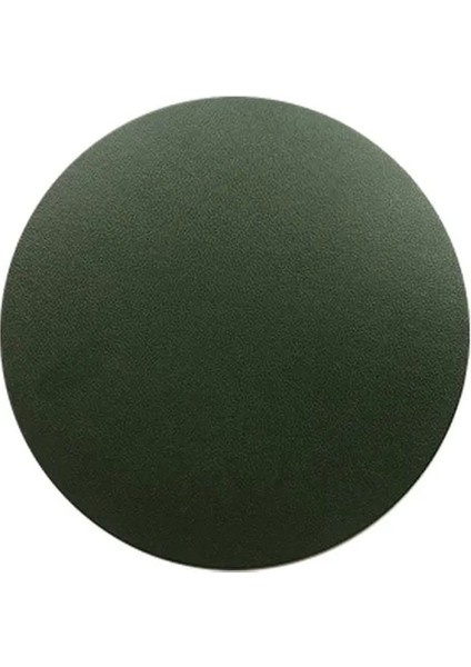 Koyu Yeşil 1 Adet Su Geçirmez Pu Deri Bardak Isıya Dayanıklı Yuvarlak Bardak Altlığı Bardak Mat Sofra Mat Kase Placemat Ev Sofra Dekor (Yurt Dışından)