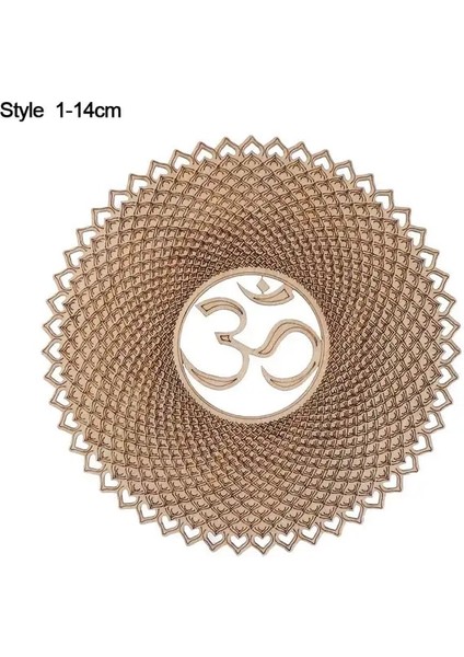Stil 1-14 cm 14 cm Ahşap Duvar Burcu Yaşam Şekli Çiçek Lazer Kesim Ahşap Duvar Sanatı Ev Dekor Bardak Zanaat Yapımı Kutsal Geometri Süsleme (Yurt Dışından)