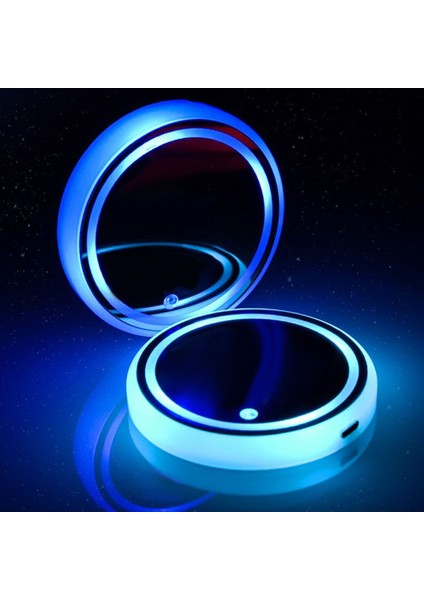 M Sıcak LED Coaster 7 Renk Aydınlık Rgb Işık Mat Işık Sensörü Titreşim Sensörü Enerji Tasarrufu Bardak Altlığı Parti Içecek Fincan Mat (Yurt Dışından)