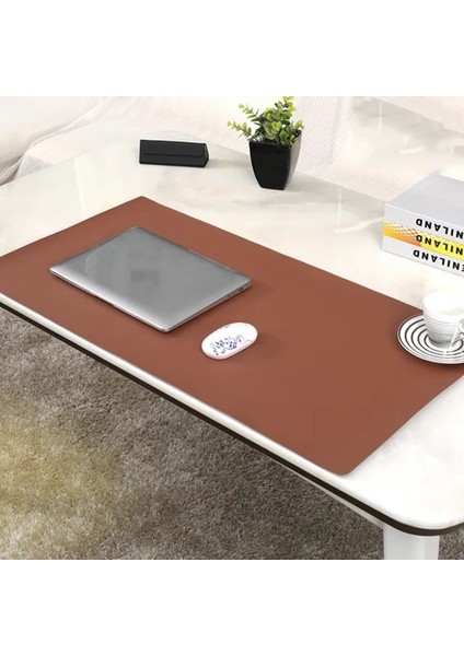 Kahverengi 30X60 cm Çift Taraflı Fare Altlığı Pu Deri Mousepad Halı Fare Mat Anti-Kirli Mouse Pad Ofis Bilgisayar Dizüstü Masa Pedi Büyük Sıcak (Yurt Dışından)