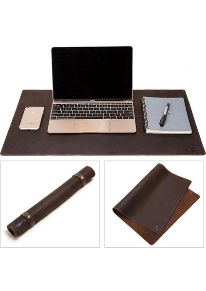 Kahverengi 30X60 cm Çift Taraflı Fare Altlığı Pu Deri Mousepad Halı Fare Mat Anti-Kirli Mouse Pad Ofis Bilgisayar Dizüstü Masa Pedi Büyük Sıcak (Yurt Dışından) fırsatları