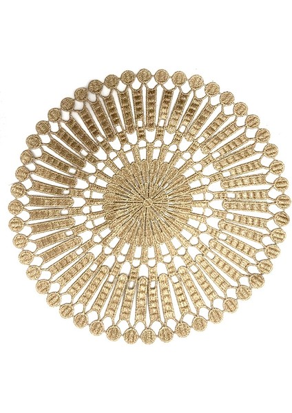 3D Altın 3 Yuvarlak 28 cm Yenı Altın 3D Yuvarlak Nakış Masa Yer Mat Noel Çiçek Yastık Kumaş Placemat Fincan Düğün Kahve Çay Altlığı Bardak Altlığı Peçete Mutfak (Yurt Dışından)