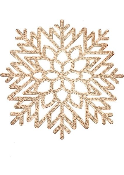 15 Bir Boyut Masa Mat Çiçek Altın Pvc Placemat Hollow Yalıtım Coaster Pedleri Masa Kase Ev Noel Modern Stil Dekor Isıya Dayanıklı (Yurt Dışından)
