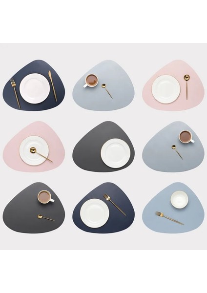 Kırmızı Şarap 36.8CMX45CM Deri Batı Servis Altlığı Sofra Takımı Yağ Suya Dayanıklı Isı Yalıtımı Kaymaz Tablemat Coaster Mutfak Için Yıkanabilir Bardak (Yurt Dışından)