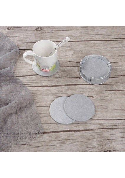 06 Yuvarlak 11X11X2.5 cm 6 Adet Sıcak Satış Pu Deri Mermer Bardak Altlığı Içecek Kahve Fincanı Mat Kolay Yuvarlak Çay Pedi Masa Tutucu Temiz Placemats Bardak Altlığı Takımı (Yurt Dışından)