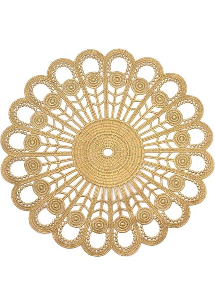 3D Altın 1 Yuvarlak 28 cm Yenı Altın 3D Yuvarlak Nakış Masa Yer Mat Noel Çiçek Yastık Kumaş Placemat Fincan Düğün Kahve Çay Altlığı Bardak Altlığı Peçete Mutfak (Yurt Dışından) modelleri