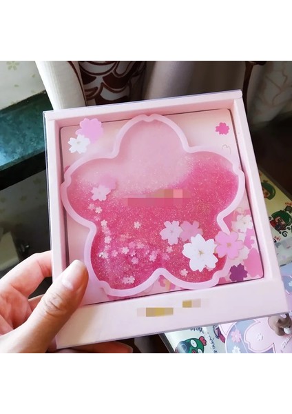 Tavşan Bir Model Bir Boyut Kiraz Çiçeği Bardak Silikon Bataklık Flaş Sakura Placemat Içecek Kahve Fincanı Mat Kaymaz Yalıtım Çay Pedi Ev Dekor (Yurt Dışından)