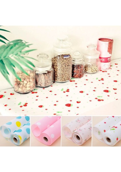 Mavi Nokta 500X30 cm 1 Rulo Masa Çekmece Mat Mutfak Aletleri Raf Astarı Yapışkan Kağıt Su Geçirmez Çekmece Kağıdı Pet Anti-Yağ Masa Masa Dekorasyonu (Yurt Dışından) modelleri