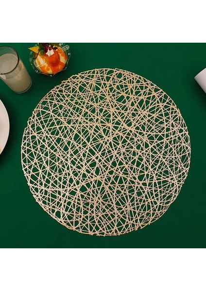 D1 38 cm 1 Adet Pvc Içi Boş Yalıtım Coaster Pedleri Masa Kase Mat Ev Yılbaşı Dekoru Isıya Dayanıklı Çiçek Şekli Placemat Yemek Masası (Yurt Dışından)