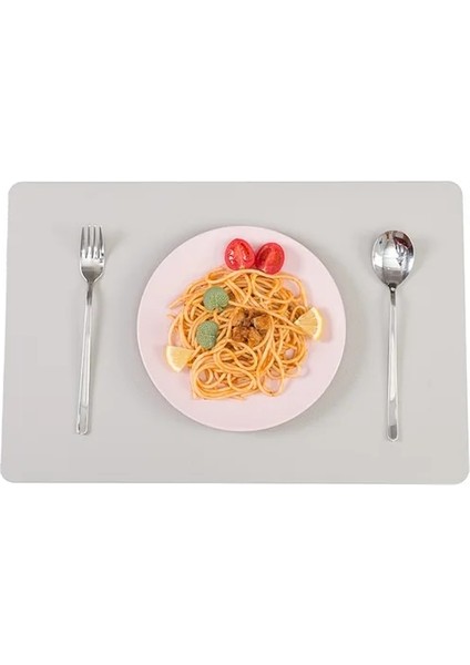 Bej 4 Takım 4/6/8/10 Suni Deri Placemats Seti Isıya Dayanıklı Kolay Temizlenebilir Kaymaz Dikdörtgen Mat Mutfak Yemek Masası Süslemeleri Için (Yurt Dışından)
