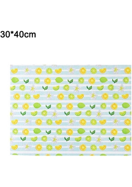 Pvc Limon Mavi M Bulut/kare Şekli Servis Altlığı Çocuk Plaka Mat Gıda Sınıfı Silikon Masa Pedi Su Geçirmez Isı Yalıtımı Mutfak Gadget Kolay Temizlik (Yurt Dışından)