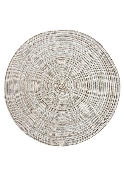 Süt Köri 11 cm Iskandinav Tarzı Pamuk Ipliği Yemek Servis Altlığı Yuvarlak Rami Dokuma Fincan Mat Isı Yalıtım Plakası Mat Anti-Haşlanma Kaymaz Coaster Fincan Mat (Yurt Dışından)