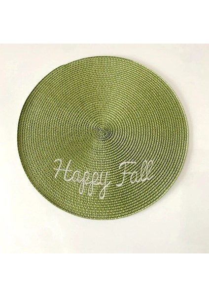 V Yuvarlak 4 Adet 4 Adet Pp Yemek Masası Mat Dokuma Placemat Ped Isıya Dayanıklı Kaseler Kahve Fincanları Coaster Sofra Mat Ev Mutfak Parti Kaynağı (Yurt Dışından)