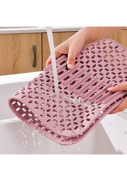 Koyu Gri, Mutfak Lavabosu Için Gıda Sınıfı Silikon Lavabo Koruyucuları, Mutfak Lavabosu Izgara Aksesuarının Alt Kısmı Için Silikon Lavabo Paspasları, Kaymaz Lavabo Bulaşık Kurutma Matı (Yurt Dışından)