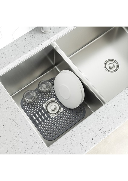 Koyu Gri, Mutfak Lavabosu Için Gıda Sınıfı Silikon Lavabo Koruyucuları, Mutfak Lavabosu Izgara Aksesuarının Alt Kısmı Için Silikon Lavabo Paspasları, Kaymaz Lavabo Bulaşık Kurutma Matı (Yurt Dışından)