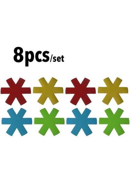 8 Adet 23.5cm L Polyester Keçe Pot Pad Dokunmamış Hafif Tencere Bölücü Ped Koruyucu Yeniden Kullanılabilir Kızartma Tavaları Pişirme Tepsilerini Saklamak Için (Yurt Dışından)