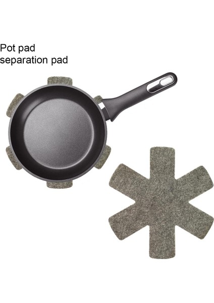 8 Adet 23.5cm L Polyester Keçe Pot Pad Dokunmamış Hafif Tencere Bölücü Ped Koruyucu Yeniden Kullanılabilir Kızartma Tavaları Pişirme Tepsilerini Saklamak Için (Yurt Dışından)