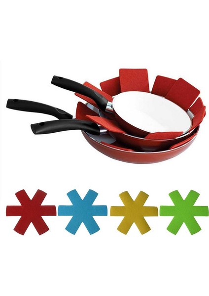 8 Adet 23.5cm L Polyester Keçe Pot Pad Dokunmamış Hafif Tencere Bölücü Ped Koruyucu Yeniden Kullanılabilir Kızartma Tavaları Pişirme Tepsilerini Saklamak Için (Yurt Dışından)