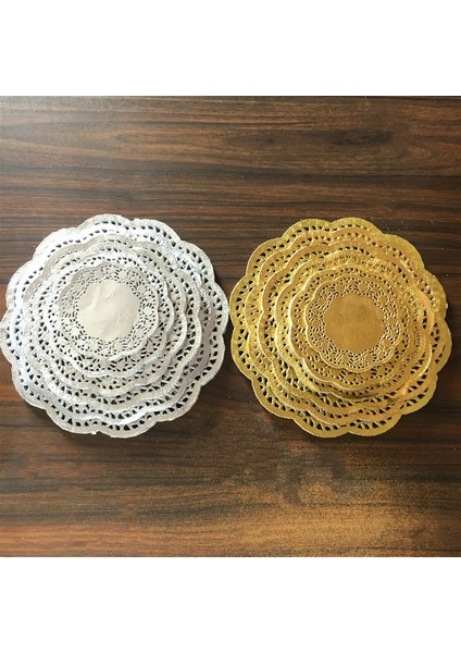 5.5 Altın 20 Adet 20 Adet 3.5,4.5,5.5,6.5,7.5,8.5 Inç Yuvarlak Altın Gümüş Dantel Bardak Altlığı Peçete Parti Dekoratif Sofra Placemats Kağıt Paspaslar Masa Dekorasyon (Yurt Dışından) fiyatları