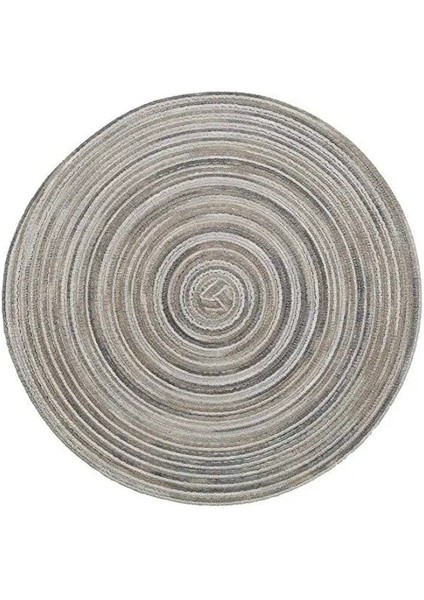 Gri 1 Adet 36CM Yemek Masası Için Placemats 6pc, Isıya Dayanıklı Placemats Lekeye Dayanıklı Kaymaz Yıkanabilir Pvc Dokuma Vinil Sofra Mat Sac Ayağı (Yurt Dışından)