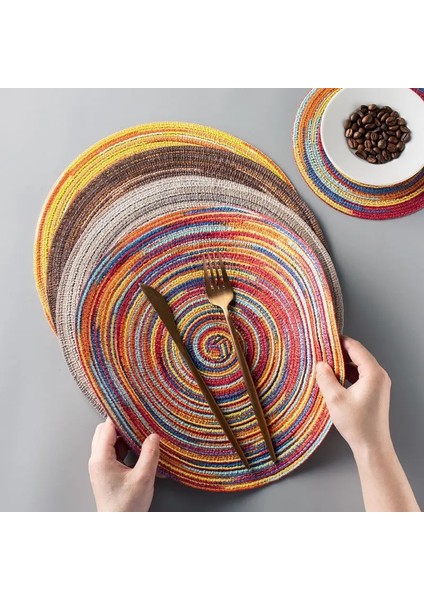 Gri 1 Adet 36CM Yemek Masası Için Placemats 6pc, Isıya Dayanıklı Placemats Lekeye Dayanıklı Kaymaz Yıkanabilir Pvc Dokuma Vinil Sofra Mat Sac Ayağı (Yurt Dışından)