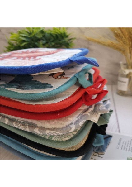 Stil 17 22X17CM 1 Adet Dikdörtgen 22X17CM Pot Tutucu Renkli Baskılı Pamuk Isıya Dayanıklı Potholder Ped Masa Placemat (Yurt Dışından)