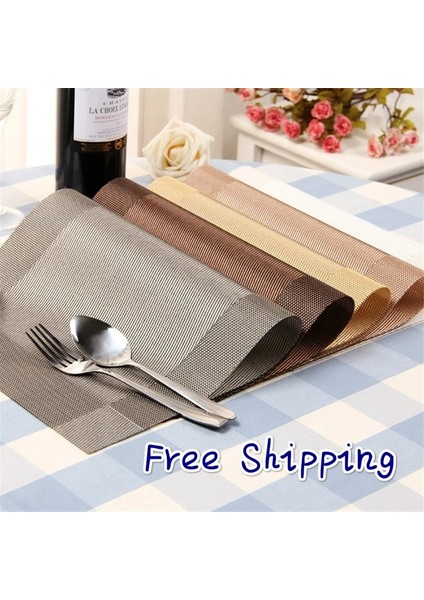 Yeşil 30X45CM Için Bardak Altlıkları Masa Servis Altlığı Dikdörtgen Pvc Güveç Tutucusu Için Dekoratif Servis Altlıkları Ped Deli Kurutma Paspasları Bireysel Bardak Altlığı (Yurt Dışından) fiyatları
